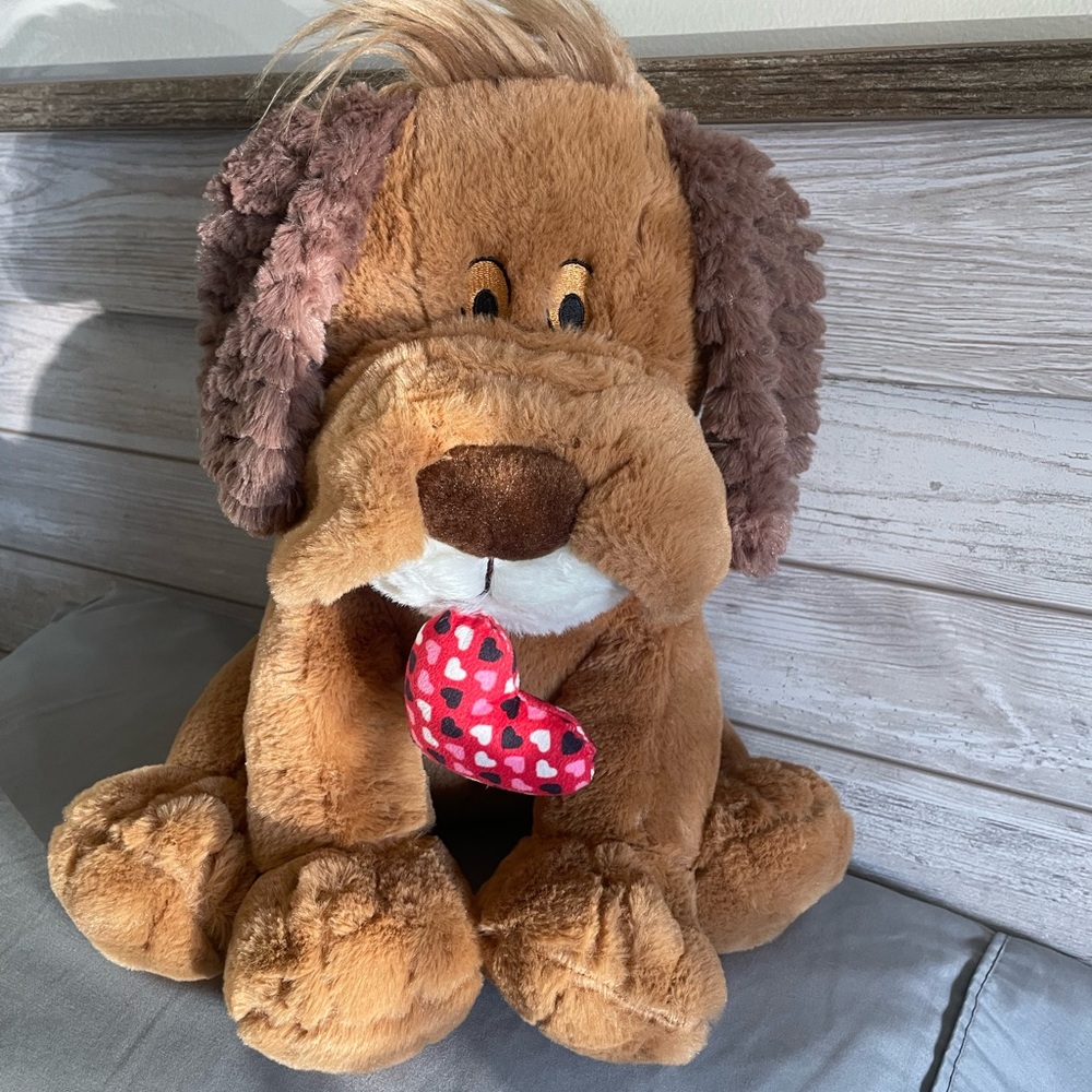 B&B Toymaker light up singing dog stuffed animal plush toy